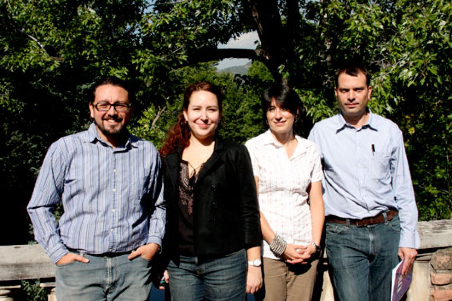  Juan Herrero-Senés, Susanna Pérez-Pàmies, Núria Silleras-Fernández and Javier Krauel. Photo by Noah Larsen.