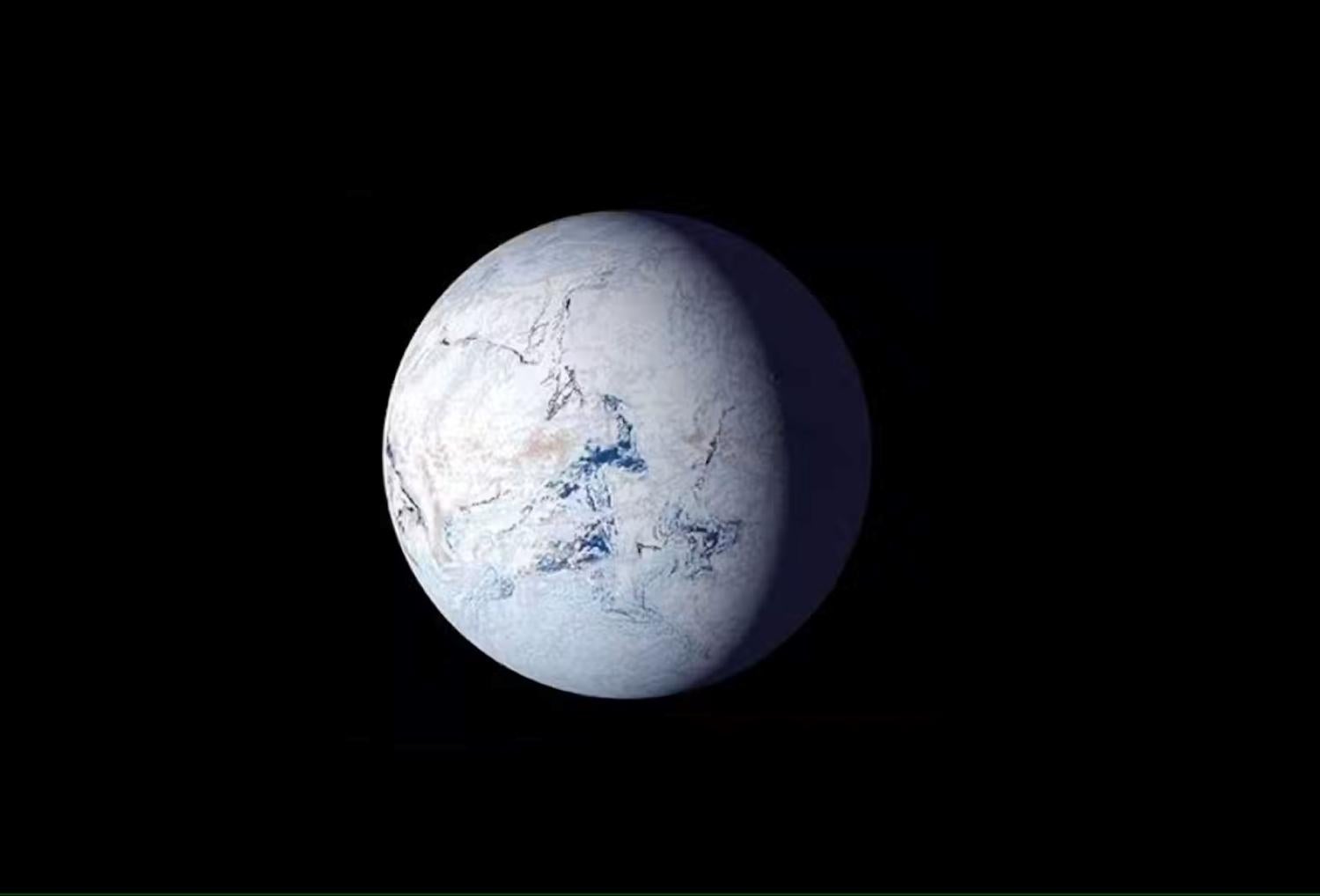 illustration of Snowball Earth