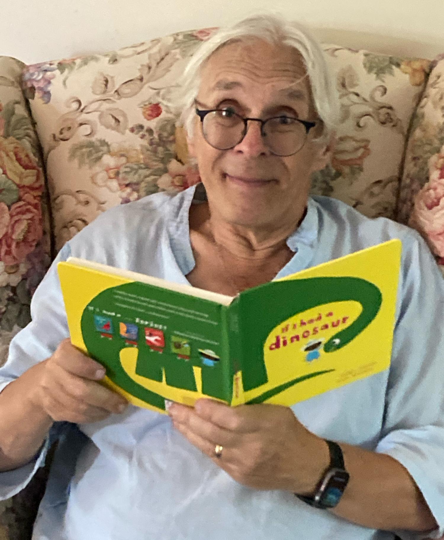 Mike Klymkowsky reading children's book