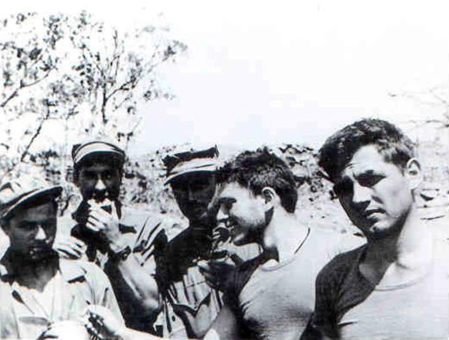 Richard Jessor and fellow U.S. Marines during World War II