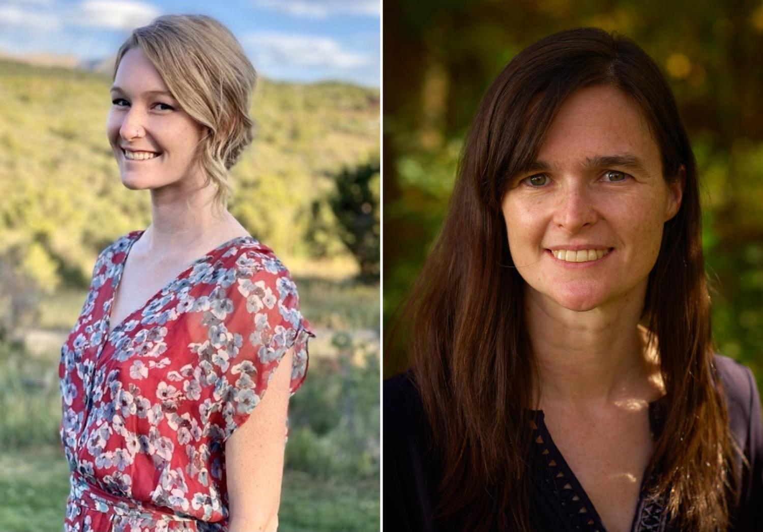 headshots of Emma Rieves and Colleen Reid