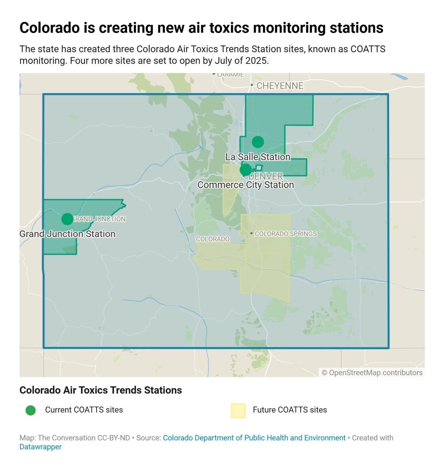 graph showing air monitoring in Colorado