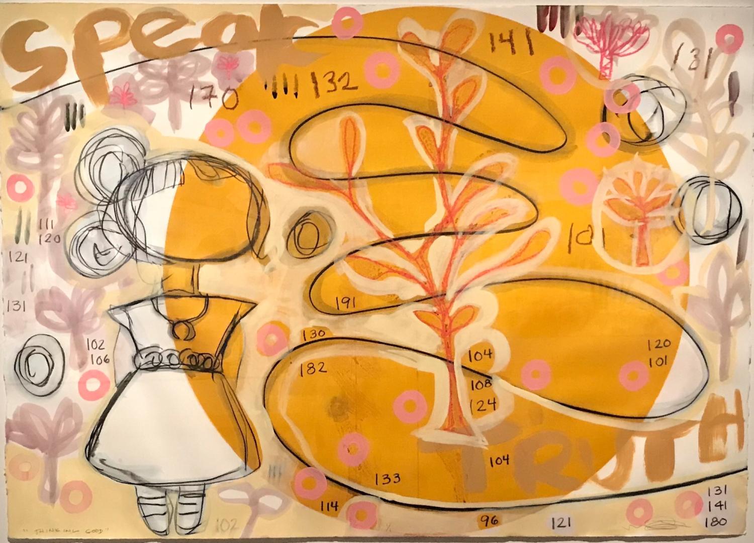 Melanie Yazzie painting "Speak Truth"