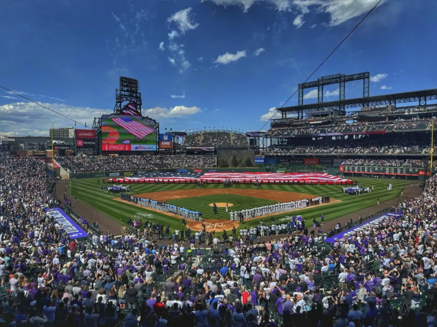 Coors Field on the Rockies' Opening Day