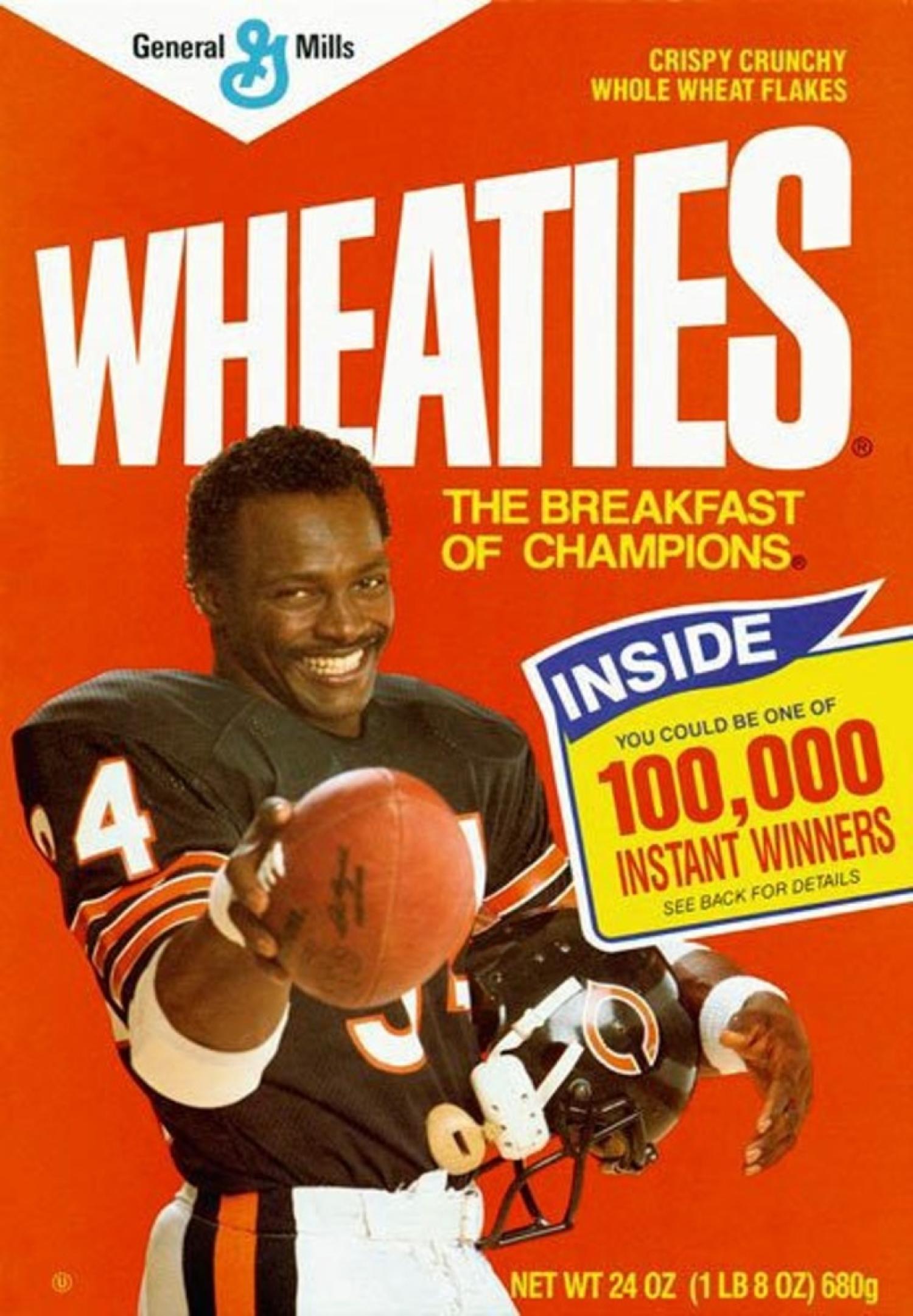 Walter Payton Wheaties box