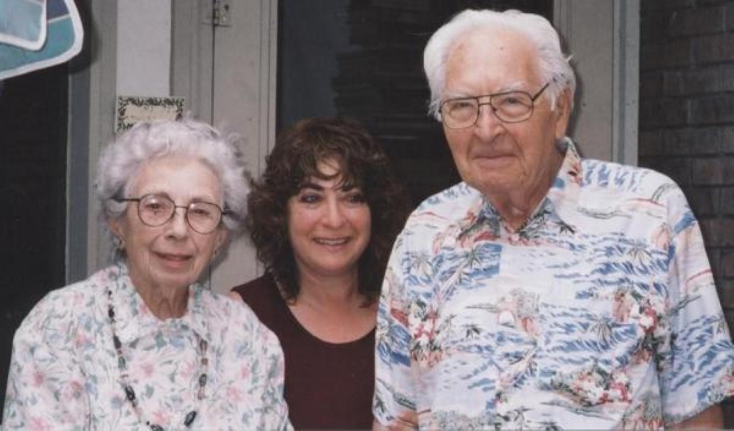 Morris Judd with wife Eleanor and daughter Nina