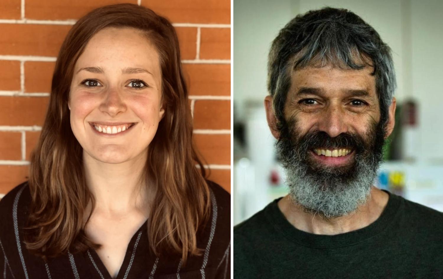portraits of Ellen Waddle and Dan Doak