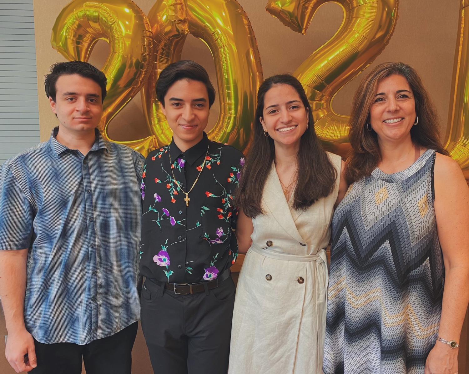 Leo, Joey and Giovanna Ruffolo with their mother