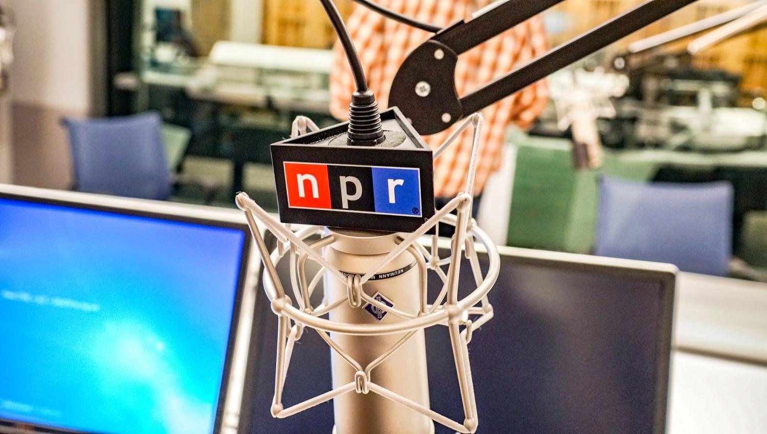 microphone with NPR logo