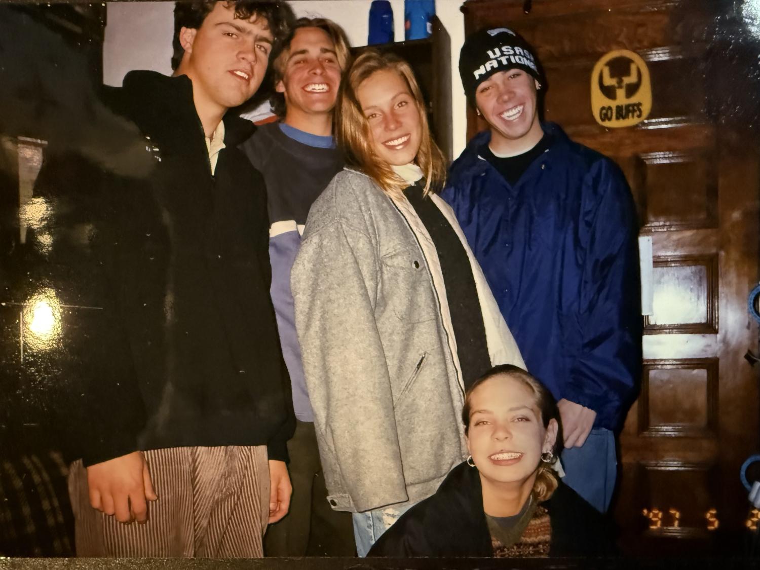 Maureen McGinnis with friends at CU Boulder