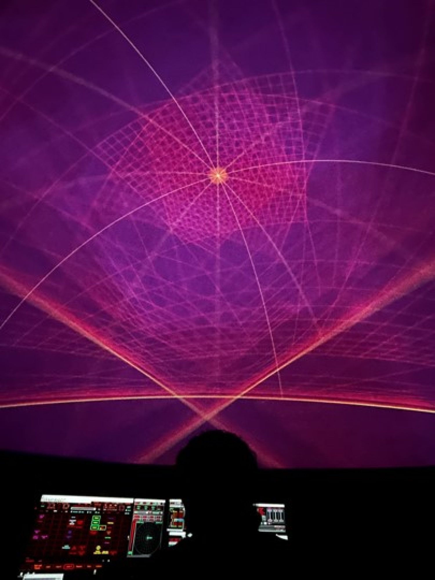 laser show at Fiske Planetarium