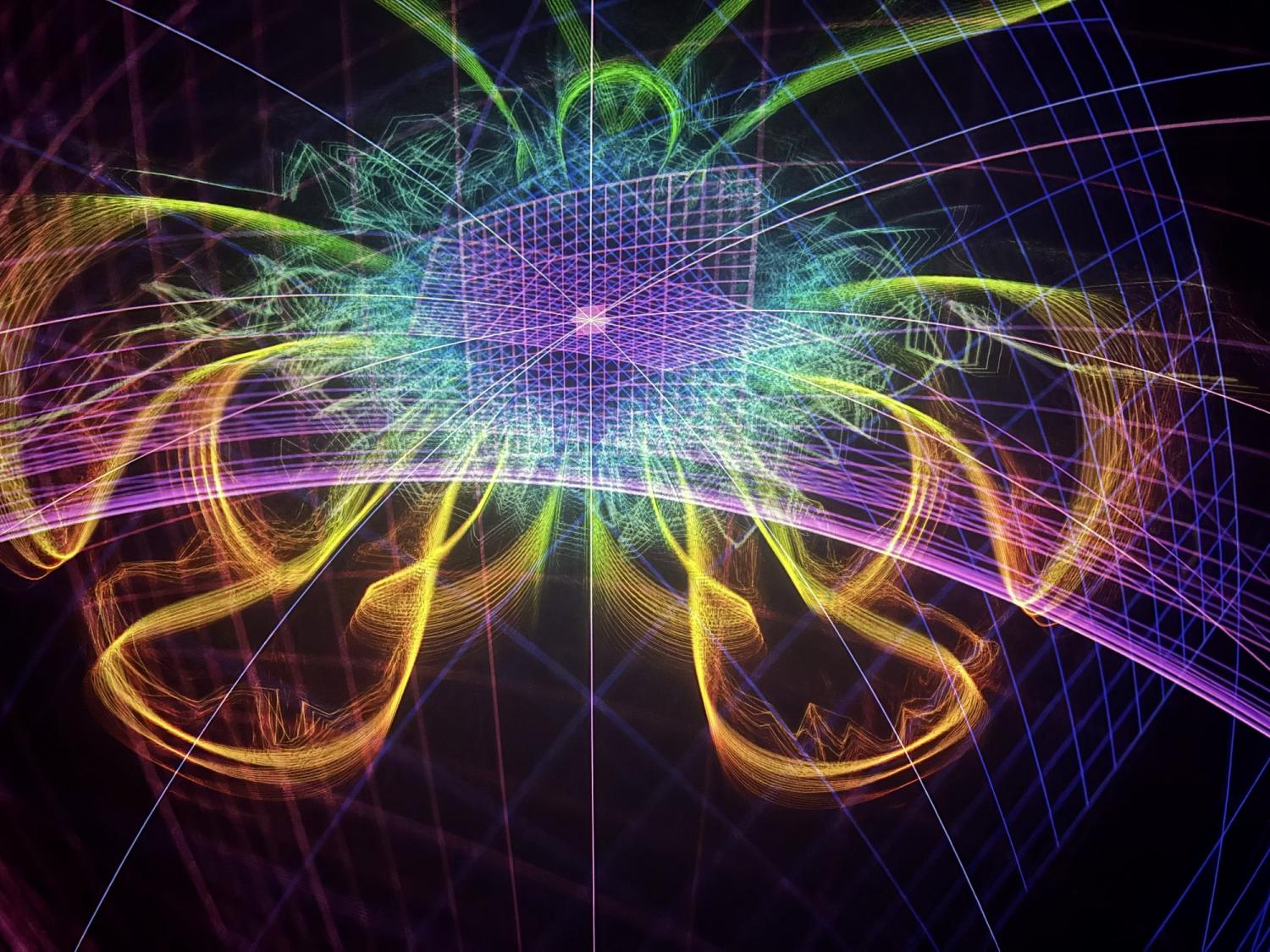 laser show at Fiske Planetarium