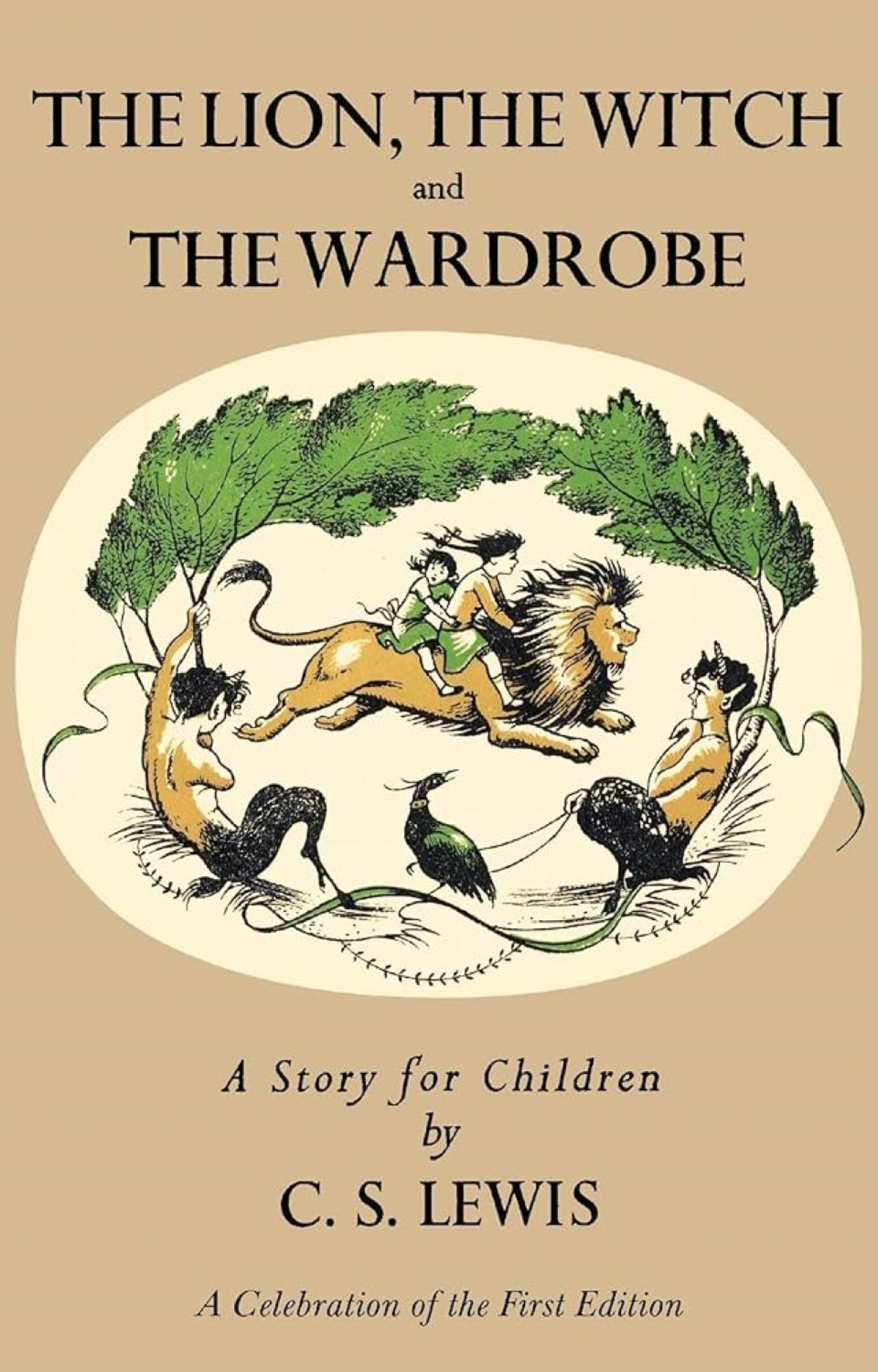 Cover of first edition of The Lion, the Witch and the Wardrobe