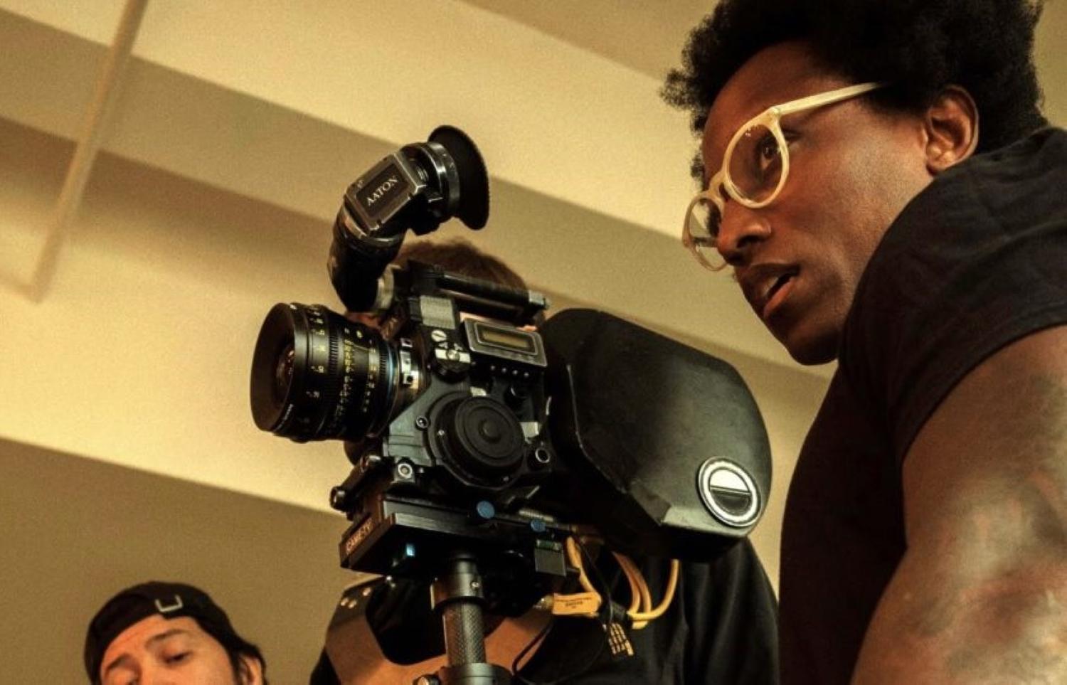 Skinner Myers with movie camera