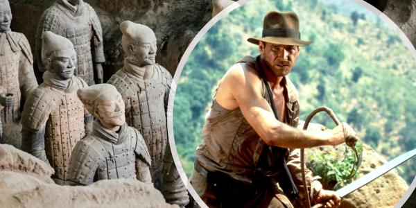 Terracotta Army and Harrison Ford as Indiana Jones