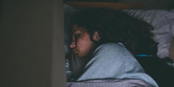 Stock photo of a woman sleeping