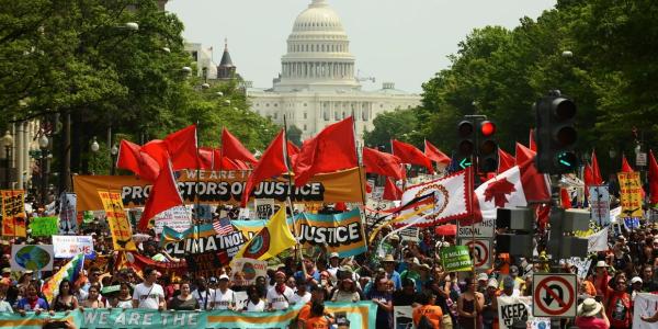 Climate march in Washington D.C.