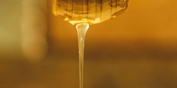 Dripping Honey Stock Photo
