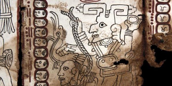 Detail from a document called the Grolier Codex.