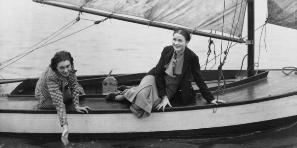 Wittenberg sisters on a sail boat