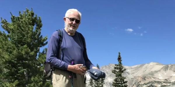 Josef Michl hiking in mountains