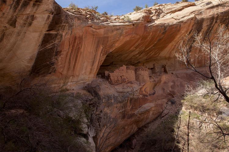 Monarch Cave with ancient cliff dwellings 