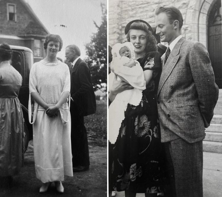 Edith Noxon and David Corbin with family
