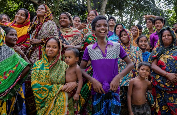 Residents of Kashadaha village, Bangladesh