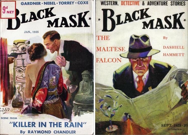 Covers of Black Mask magazine