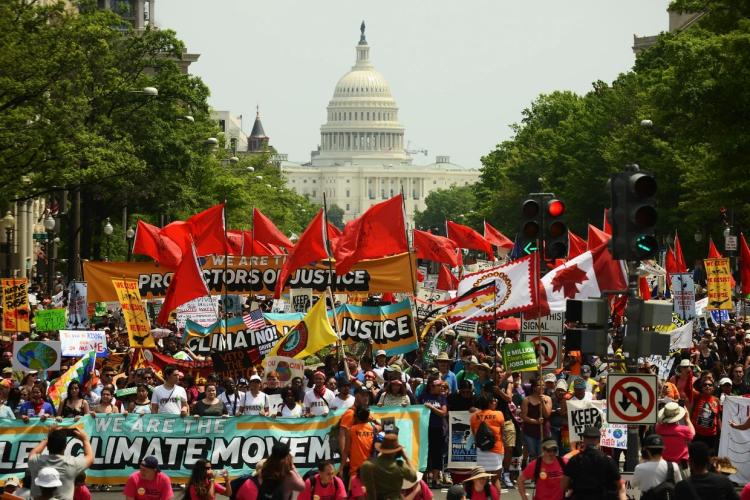 climate march in Washington D.C.