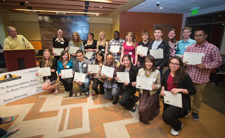 An image of Todd Gleeson and a group of BBC scholars