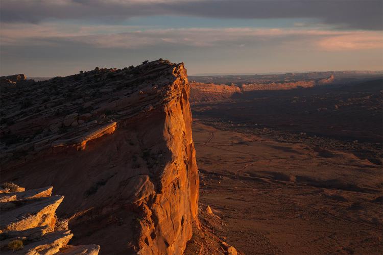 Comb Ridge at sunset