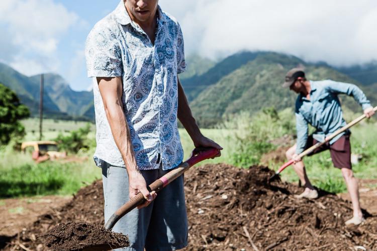 shovel full of dirt