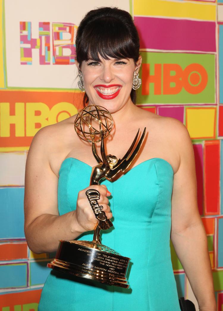 Alexis Martin Woodall with Emmy
