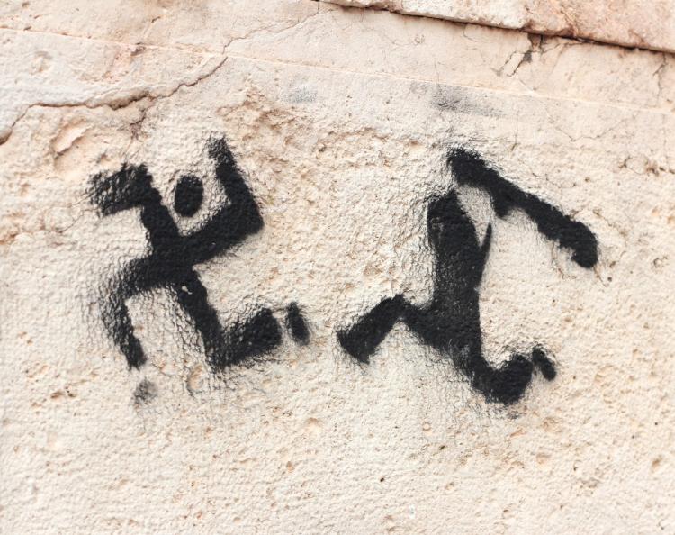anti-swastika graffiti