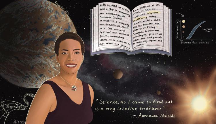 Illustration of Aomawa Shields