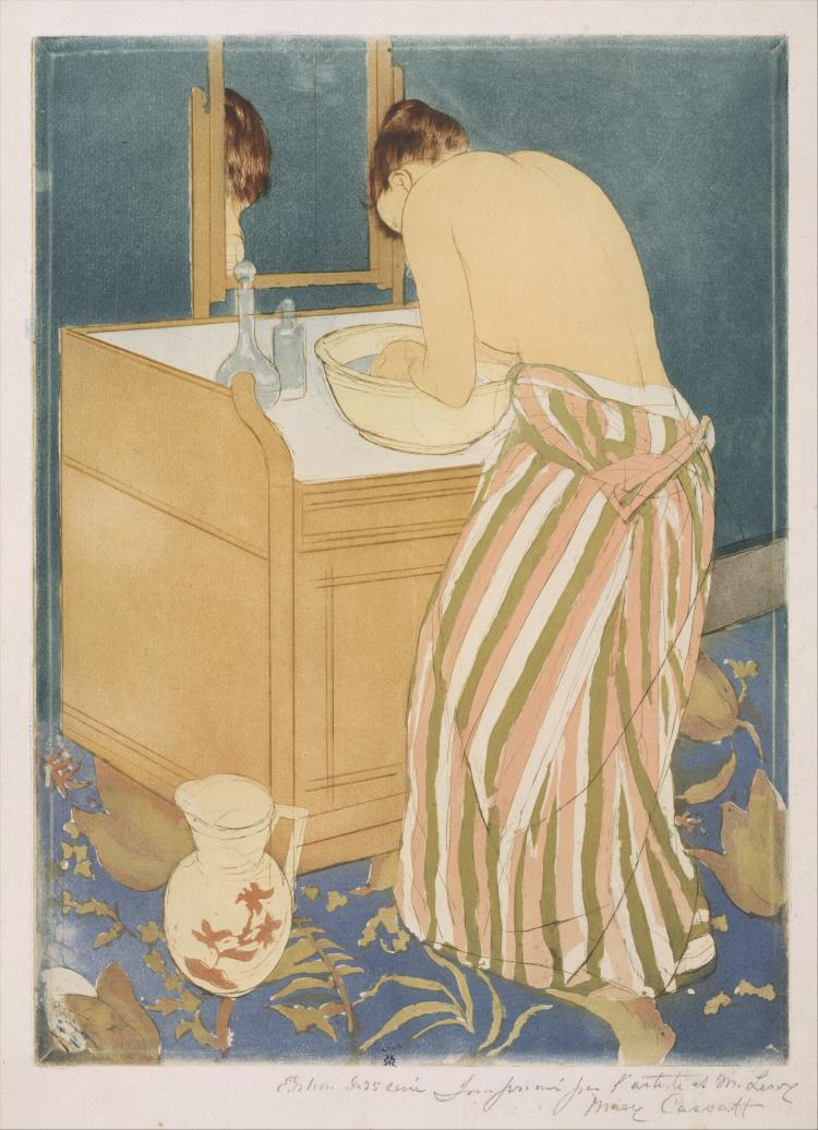 In her honors thesis, Castro examined the 19th century paintings of bathers by Mary Cassatt.
