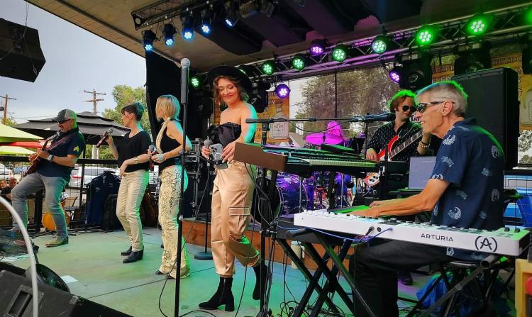 The Custom Shop Band onstage