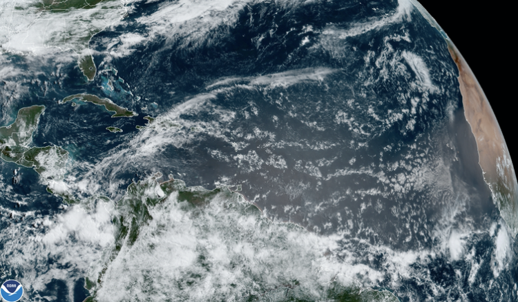 Puffs of clouds off Africa have the potential to become tropical storms. NOAA