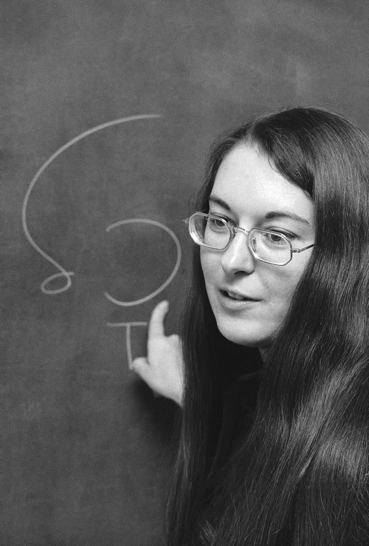 Sally J. Priesand, the first female rabbi, speaks in New York, on March 5, 1974.