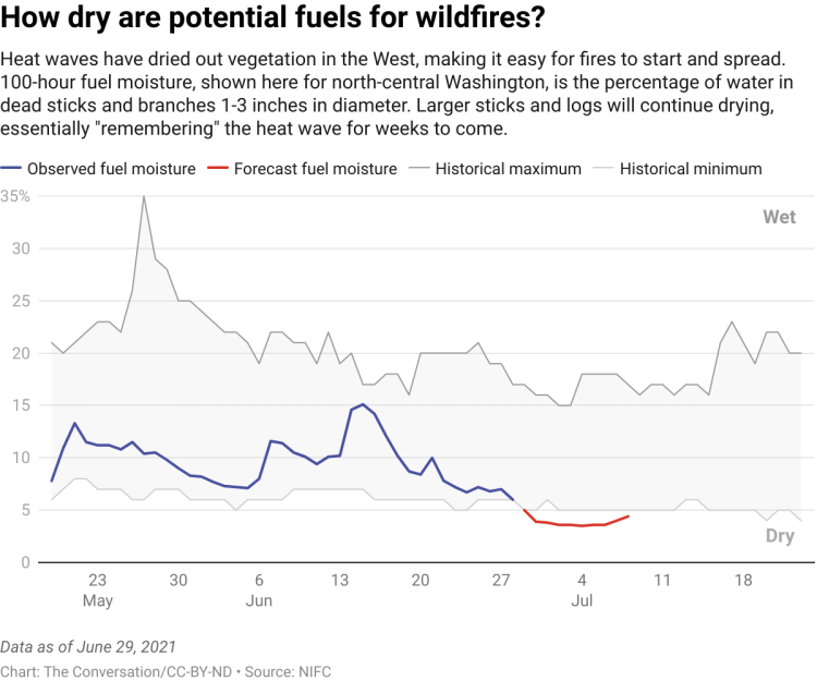 Chart: The Conversation/CC-BY-ND Source: NIFC