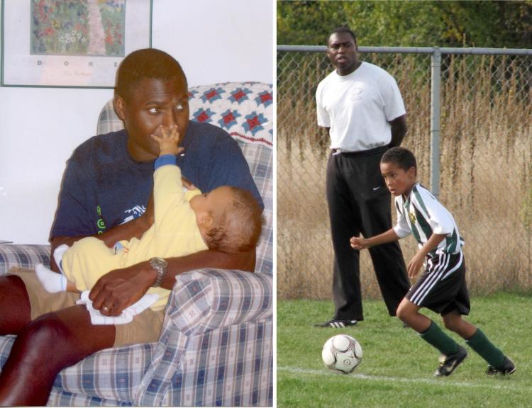 Keith Julien with sons