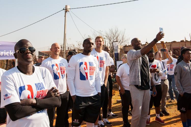 Players in 2017 NBA Africa Game