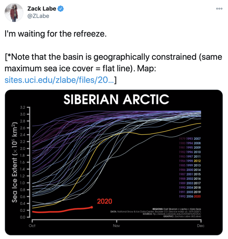 Tweet from Zack Labe