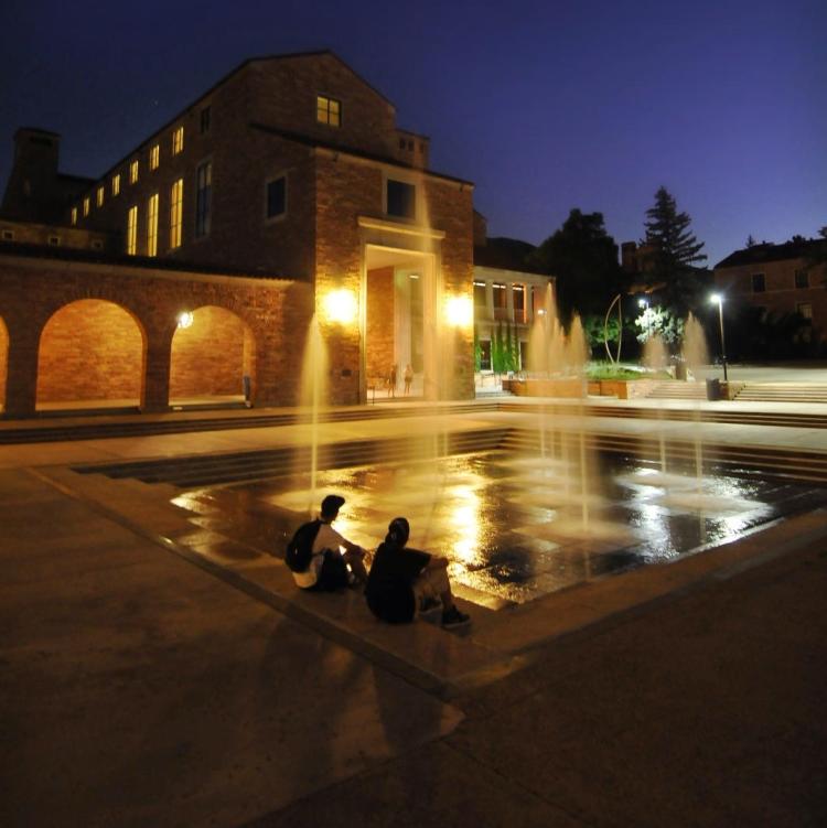 Dalton Trumbo Fountain at CU Boulder
