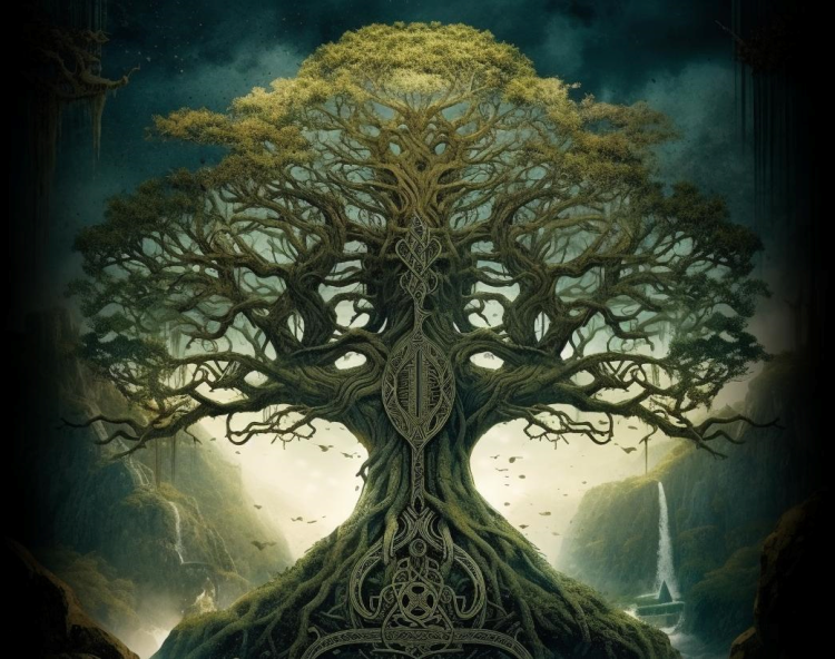 Illustration of Yggdrasil from Norse mythology