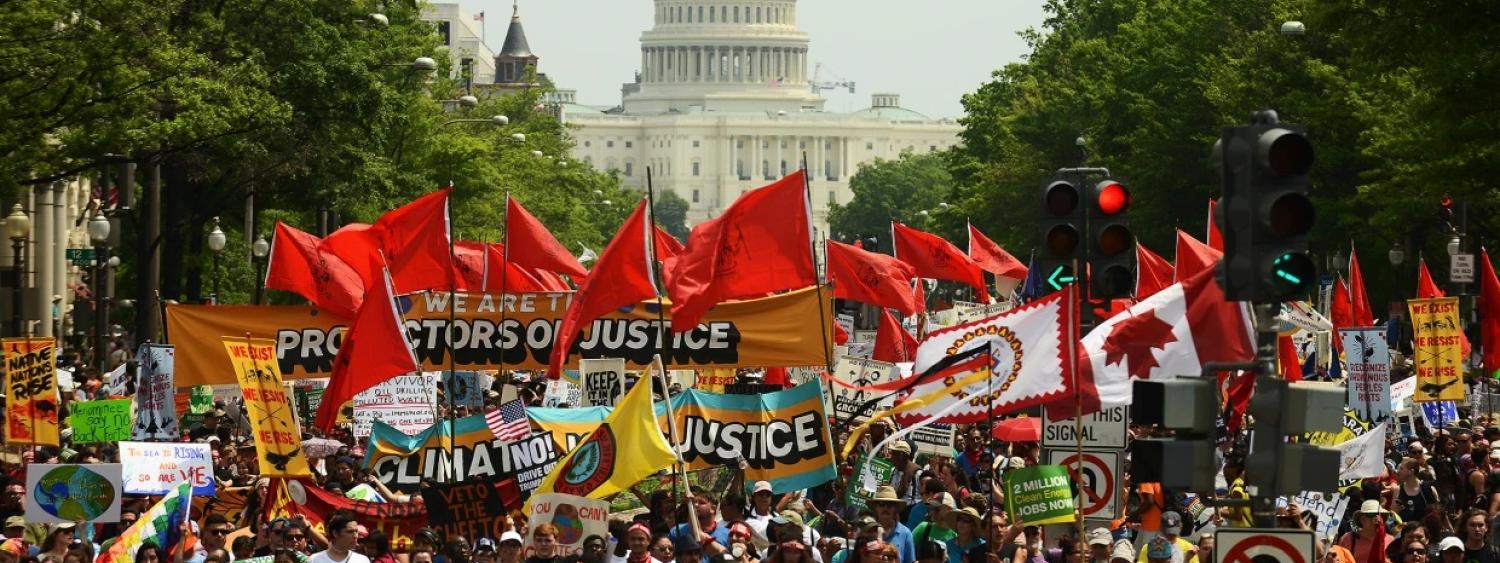 Climate march in Washington D.C.