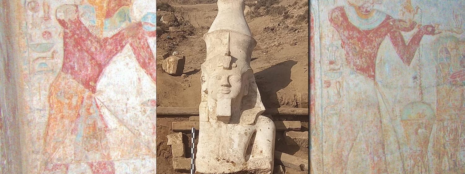Top half of Ramses II stone statue
