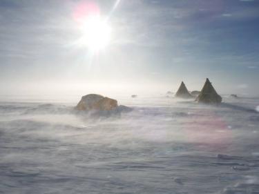 Camping in Antarctica