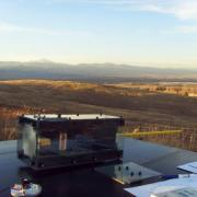 A photo of the shoebox-sized satellite created by CU Boulder students